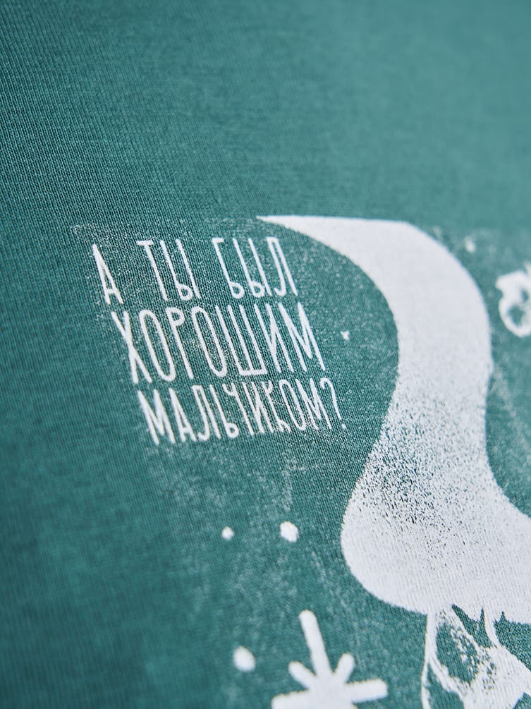 Футболка хлопок с новогодним принтом