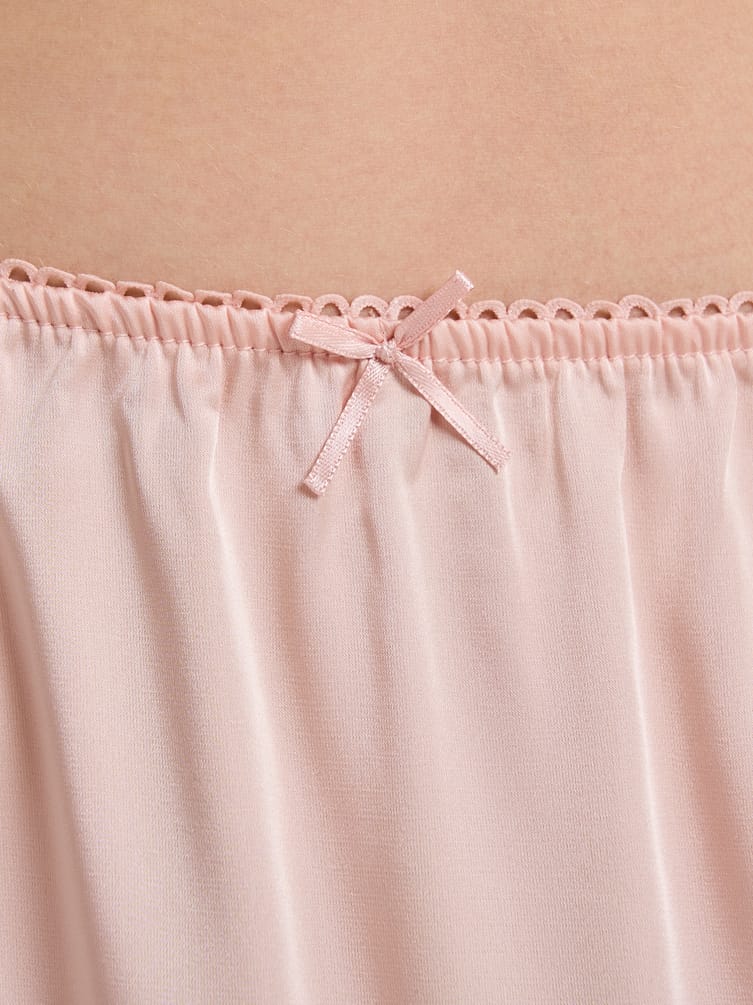 Юбка миди атласная с кружевом в бельевом стиле