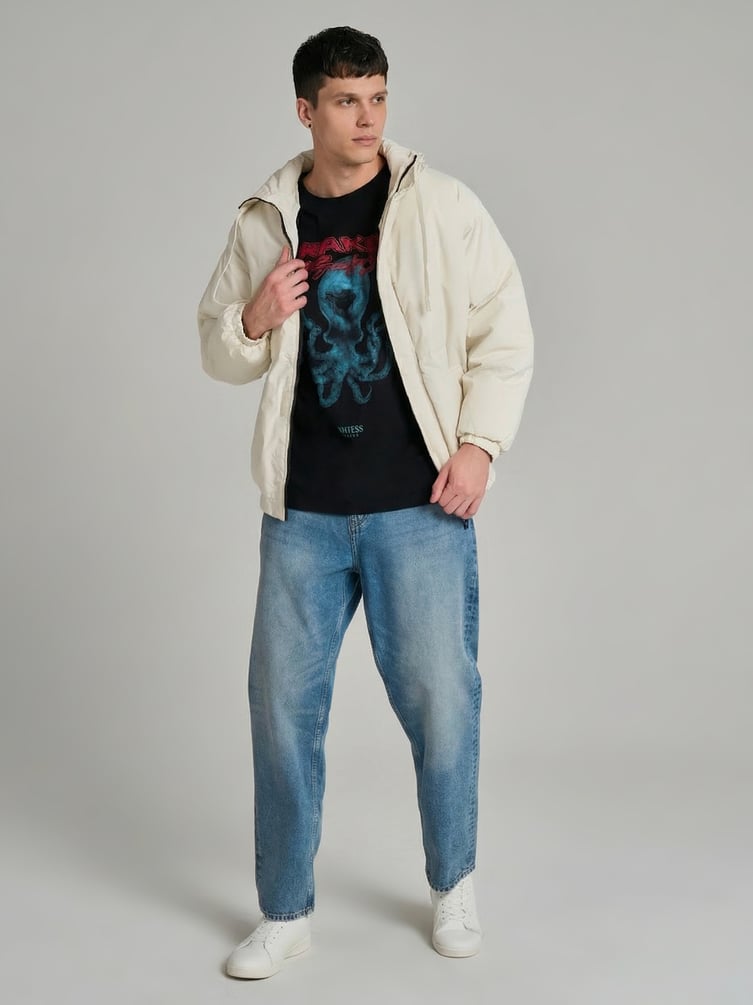 Футболка оверсайз с принтом Кракена