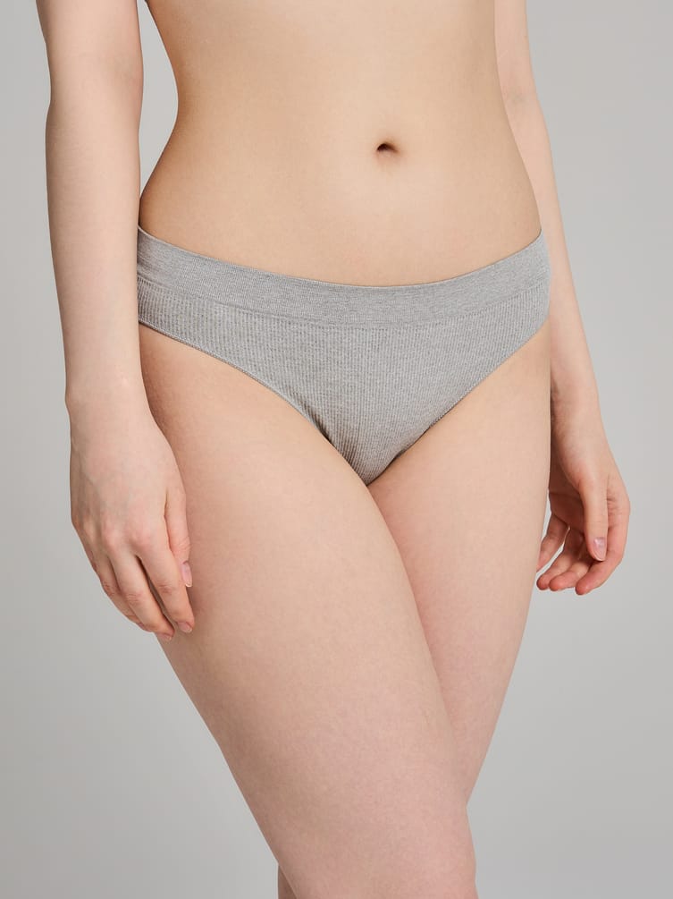 Трусы-танга - 2 шт. в рубчик