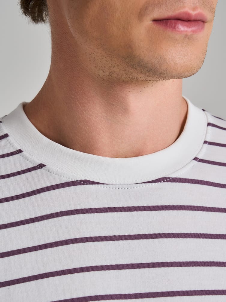 Полосатый лонгслив оверсайз