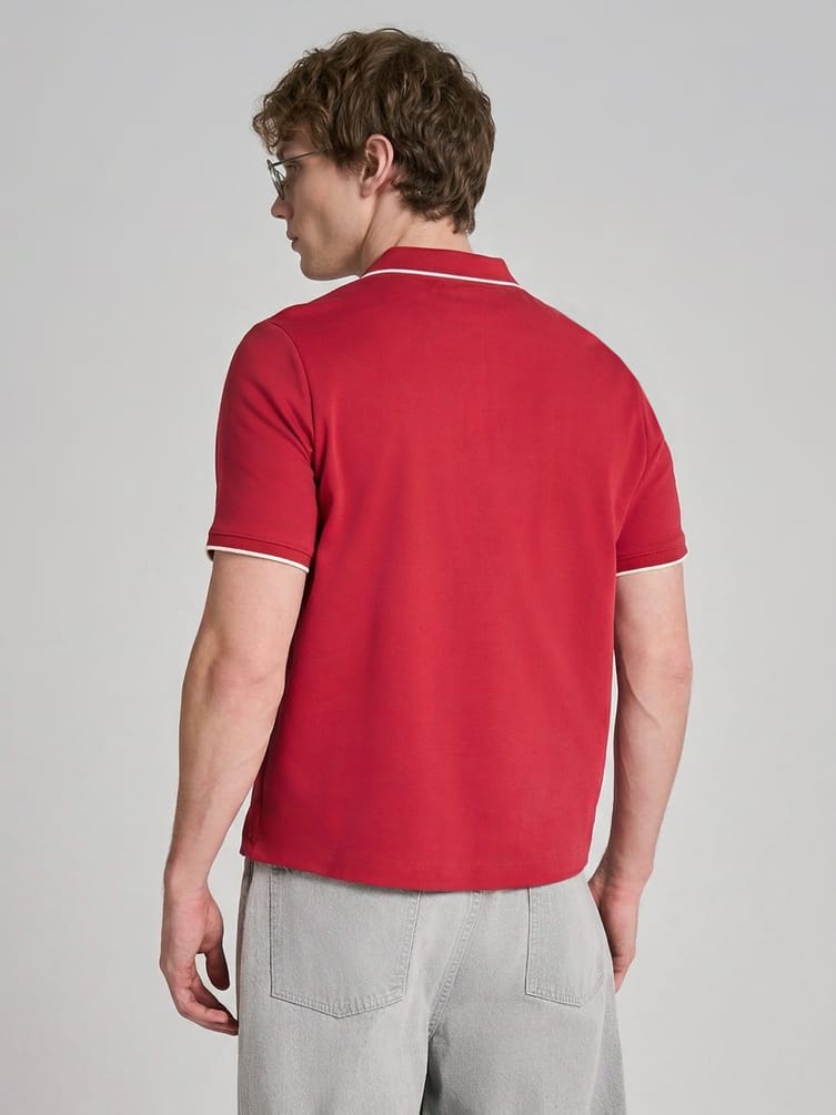 Поло хлопковое с коротким рукавом