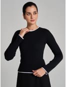 Лонгслив приталенный с длинным рукавом