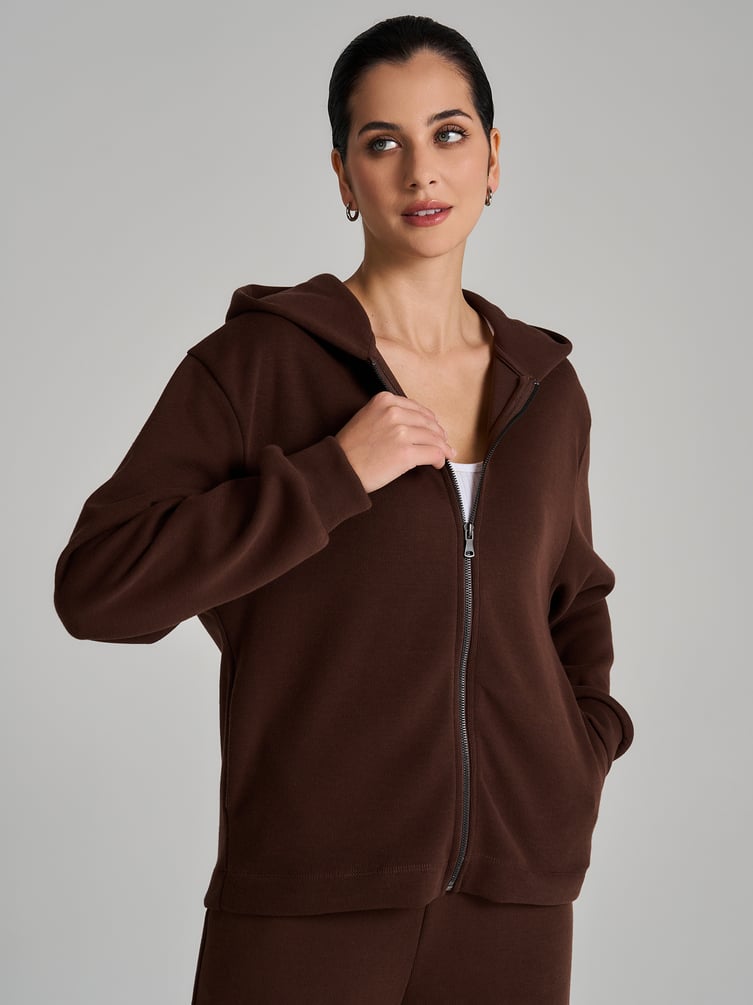 Толстовка с капюшоном трикотажная