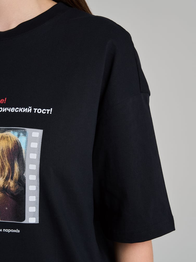 Футболка оверсайз с принтом Мосфильм