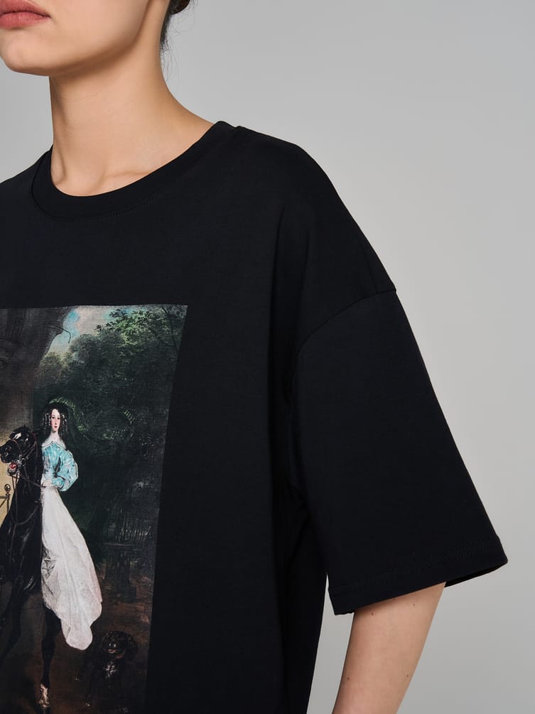 Футболка с принтом картин Третьяковской галереи