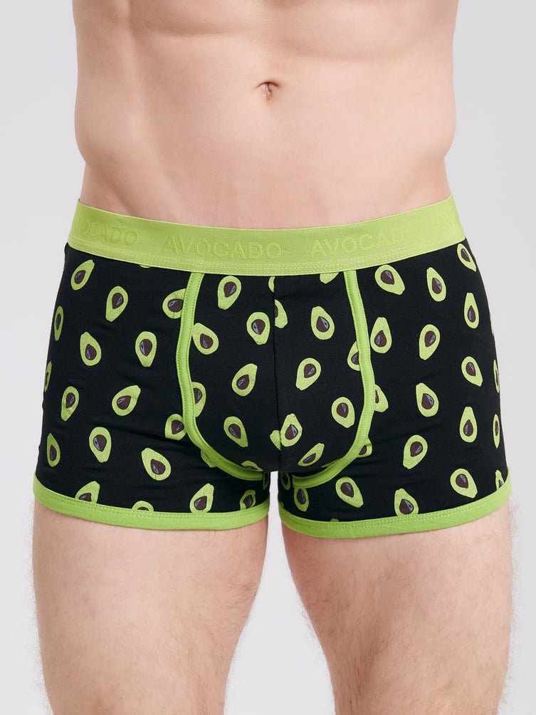 Хлопковые трусы с принтом авокадо - 2 шт.