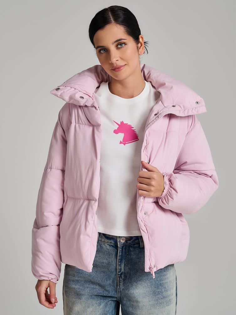 Футболка из хлопка с принтом единорога