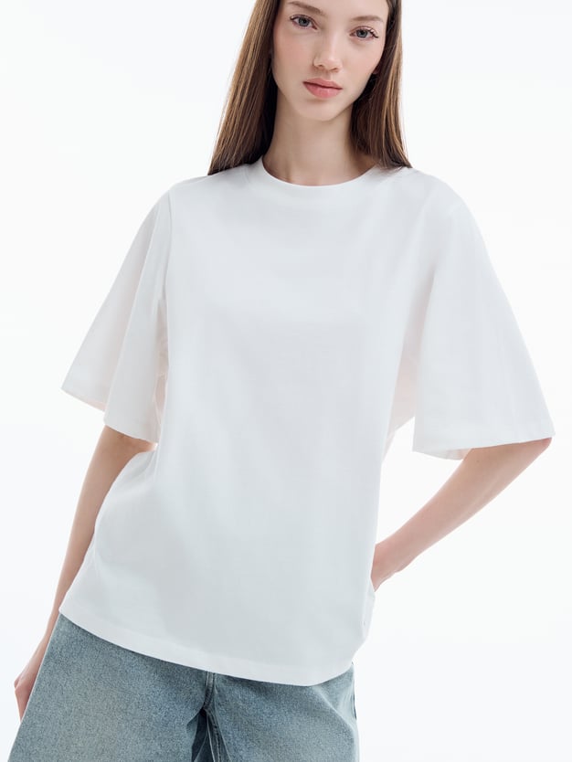 Футболка однотонная из хлопка