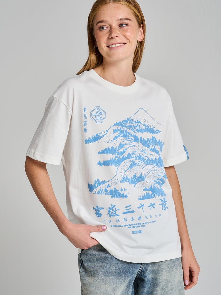 Футболка с принтом гор