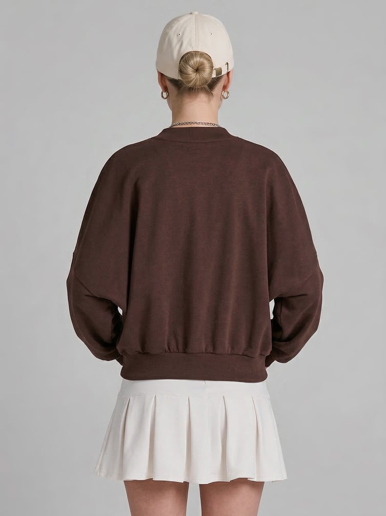 Толстовка бомбер укороченная