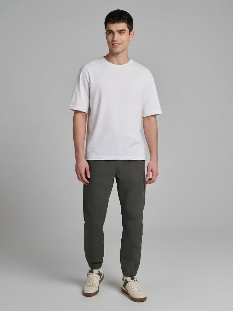 Брюки джоггеры с резинкой по низу