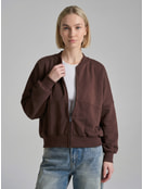 Толстовка бомбер укороченная