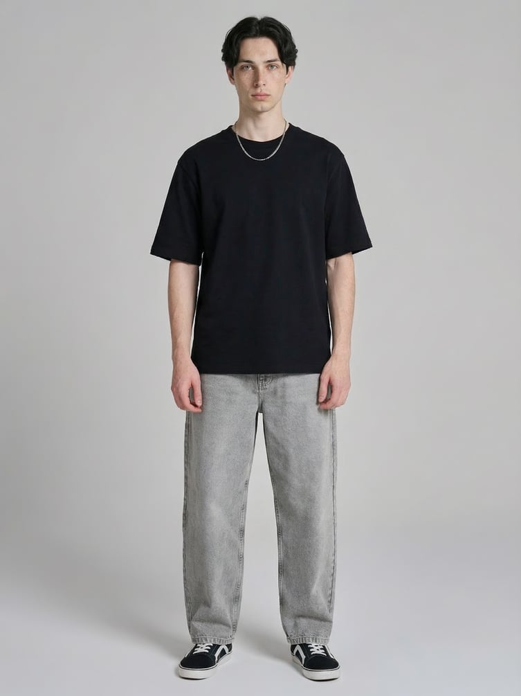 Футболка из хлопка с надписями на спине