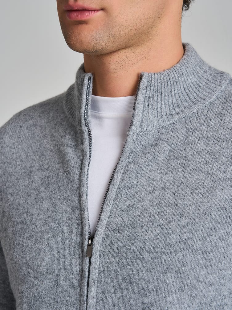 Кардиган трикотажный на молнии