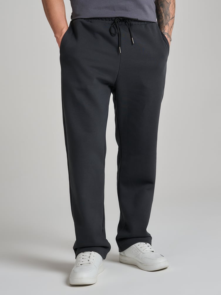 Теплые брюки прямые с начесом