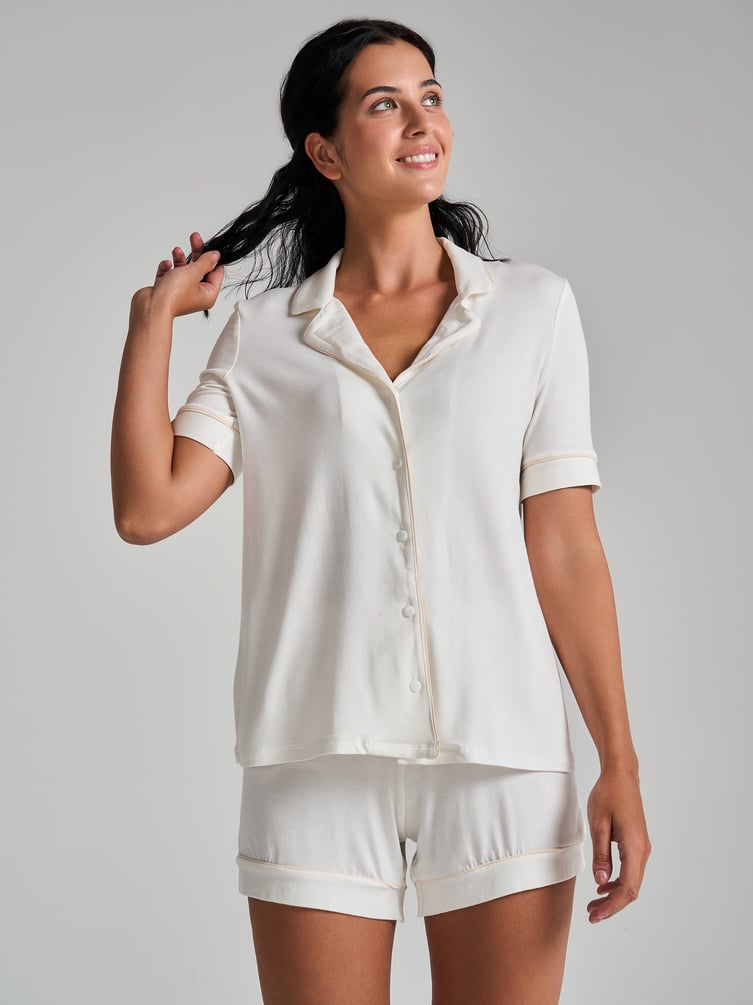 Рубашка пижамная с коротким рукавом