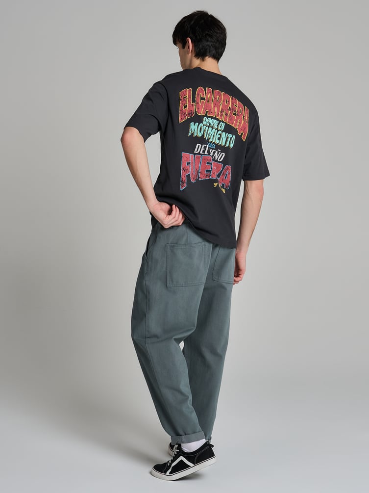 Зауженные широкие брюки