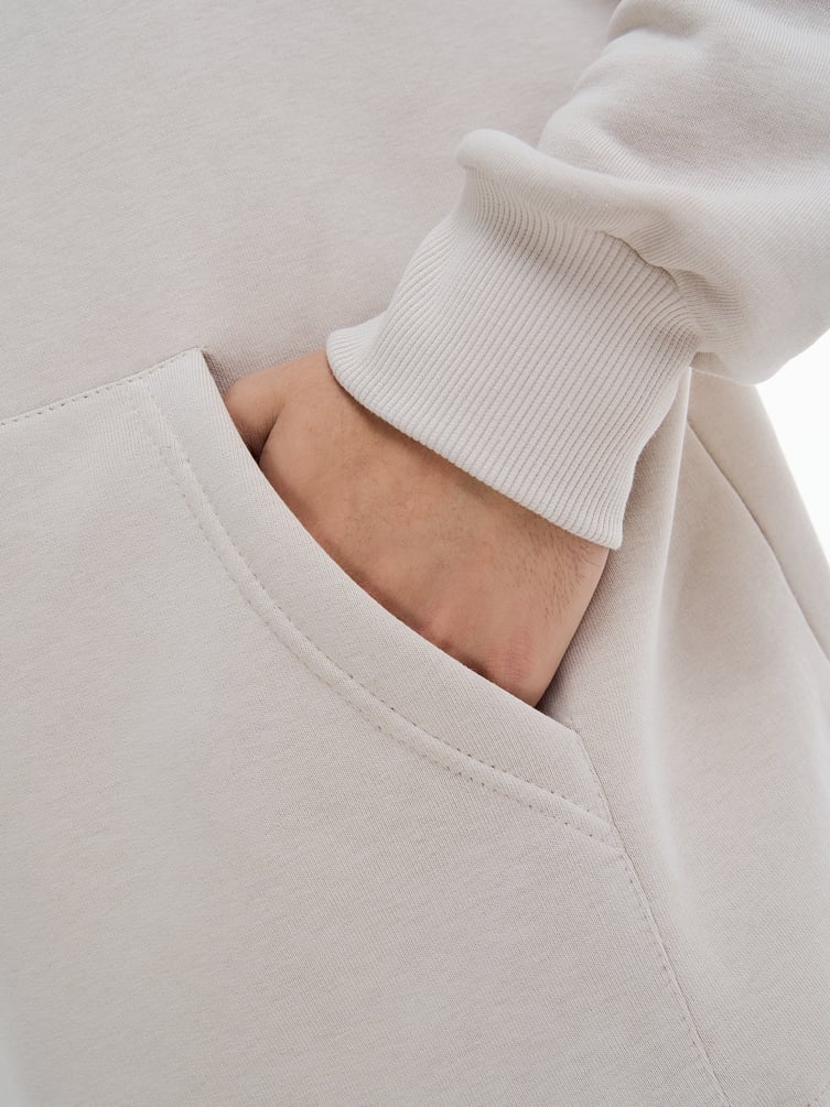 Худи оверсайз с принтом теплое с начесом