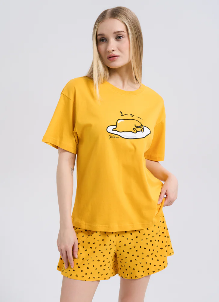 Пижама из хлопка с принтом Gudetama