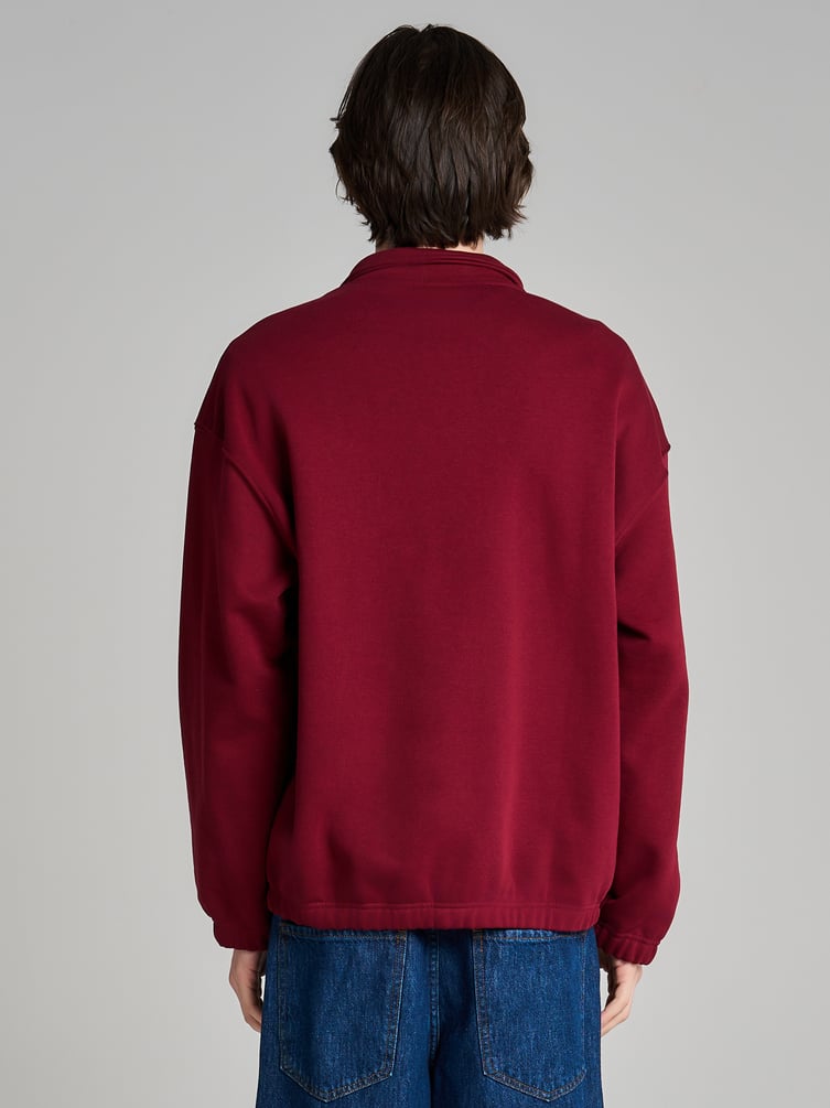 Утепленная толстовка с высоким горлом и начесом