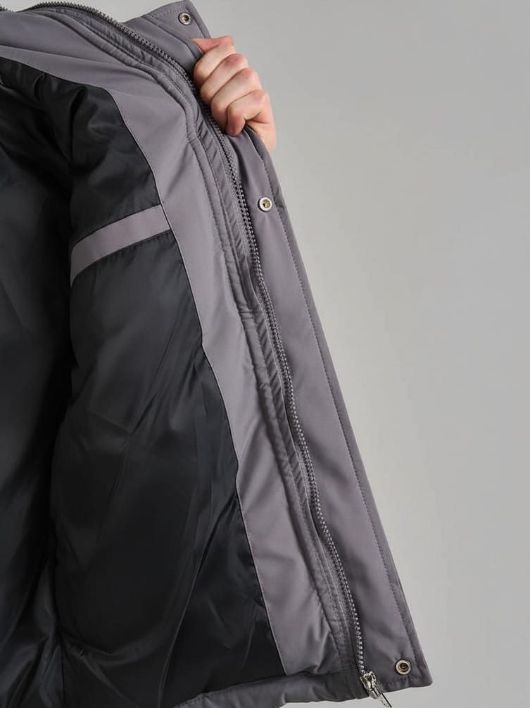 Куртка зимняя с капюшоном на синтепоне