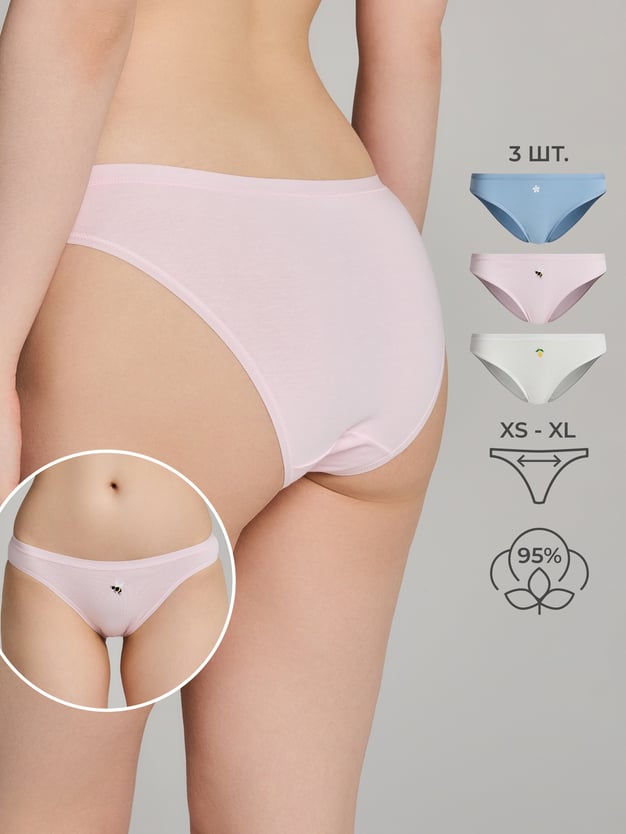 Трусы-слипы - 3 шт. с принтом