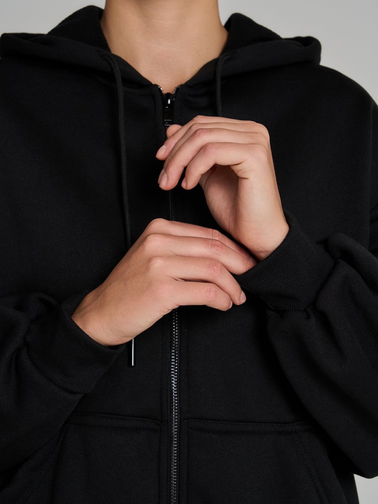 Утепленная толстовка оверсайз с начесом