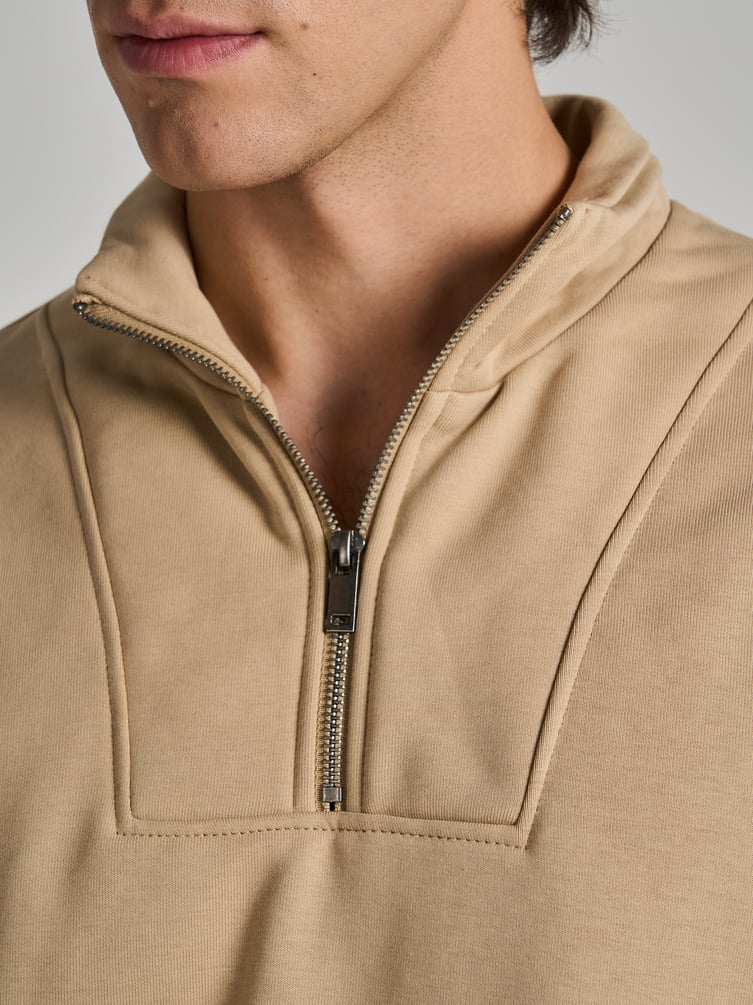 Утепленный свитшот Half zip с начесом