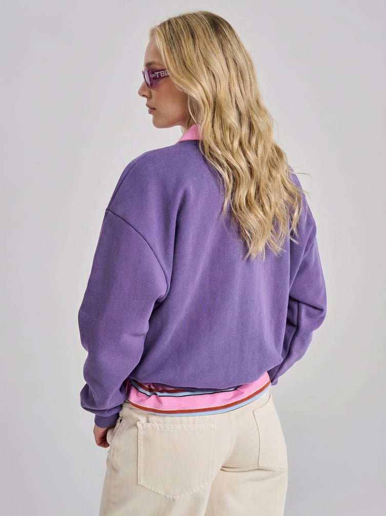 Свитшот однотонный без начеса