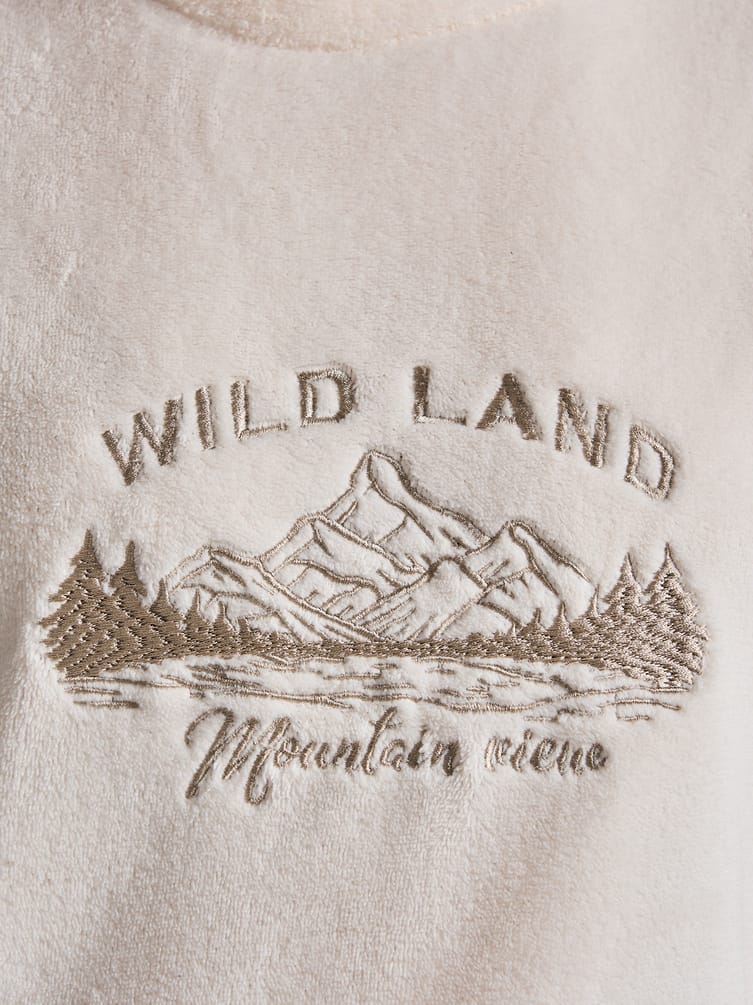 Пижама теплая плюшевая с вышивкой