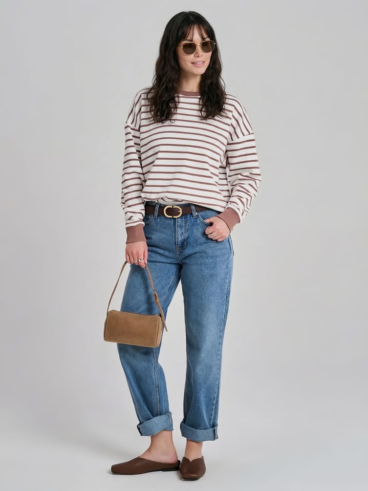 Свитшот в полоску