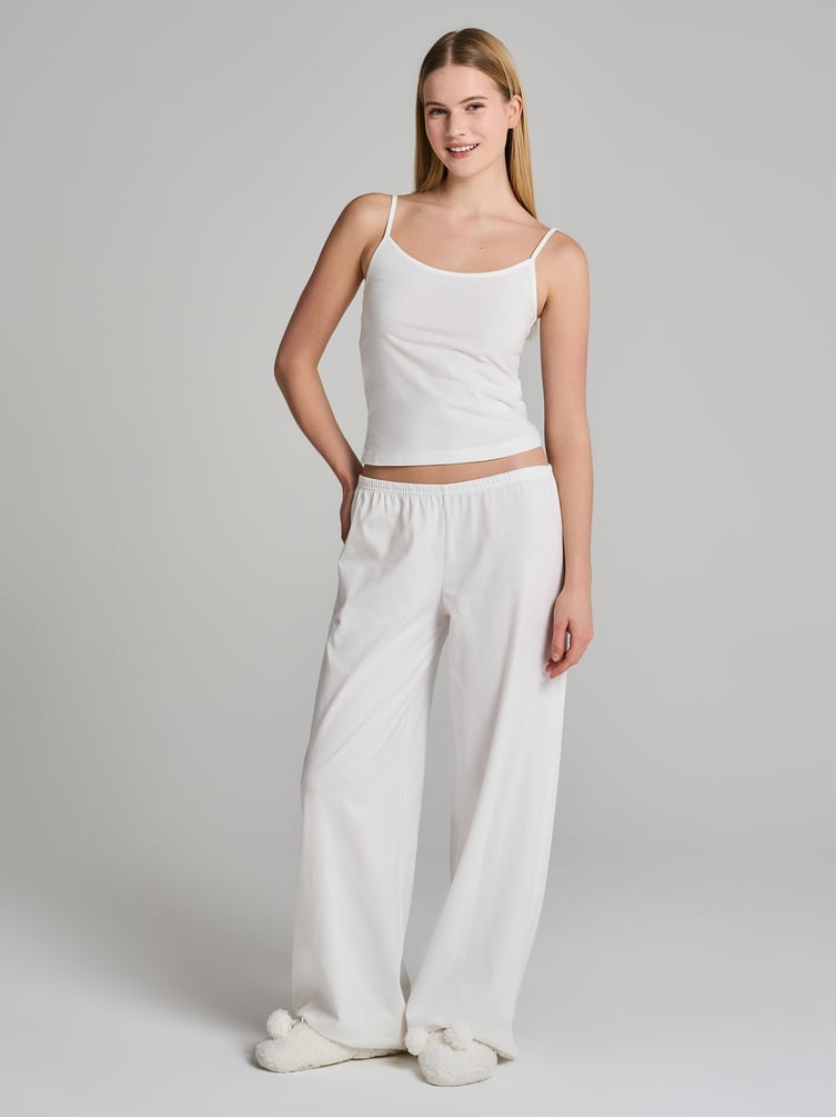 Пижама из хлопка с майкой и брюками