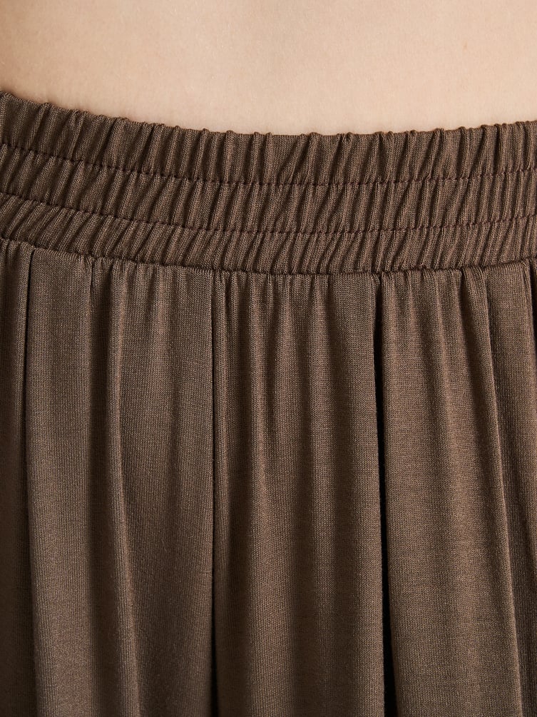 Пижама оверсайз с топом и широкими брюками