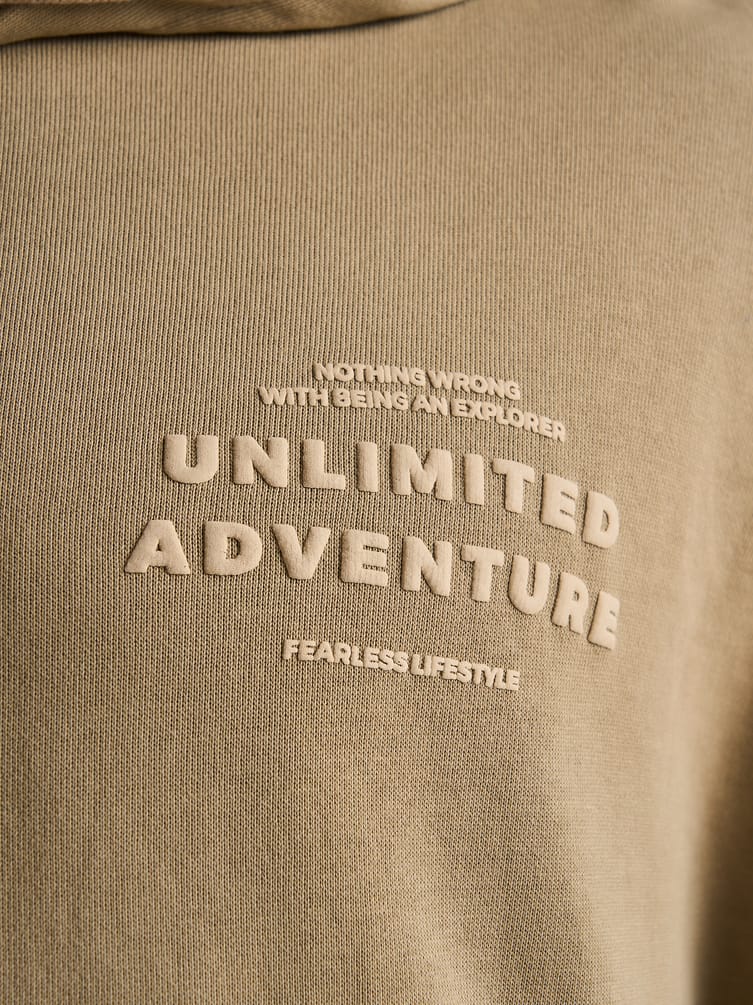 Худи варенка с надписью и начесом