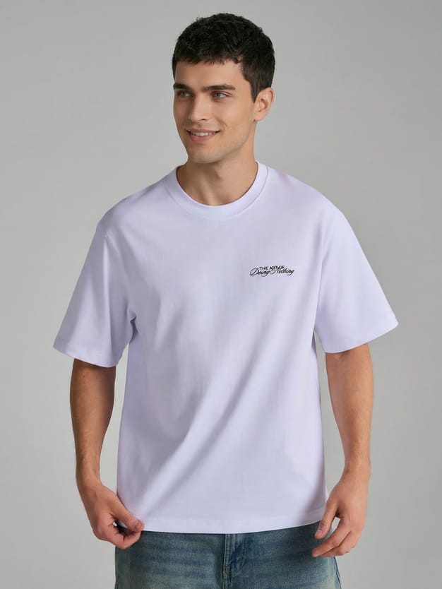 Футболка из хлопка с надписью