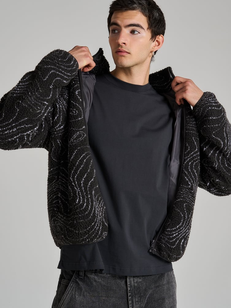 Футболка из хлопка с принтом на спине