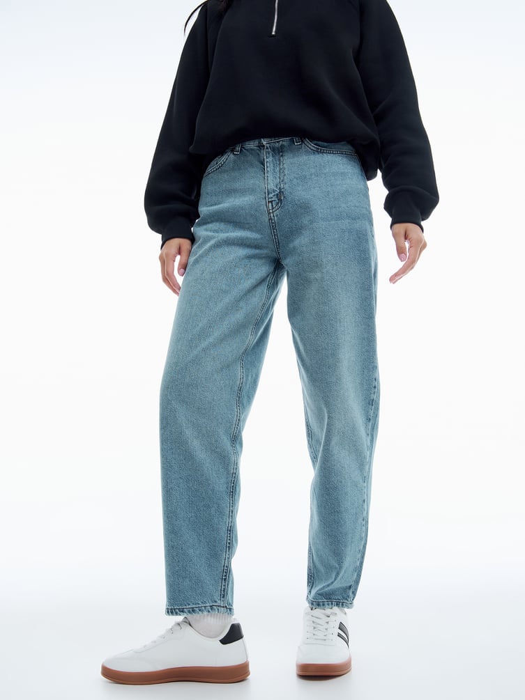 Джинсы Balloon зауженные с высокой талией