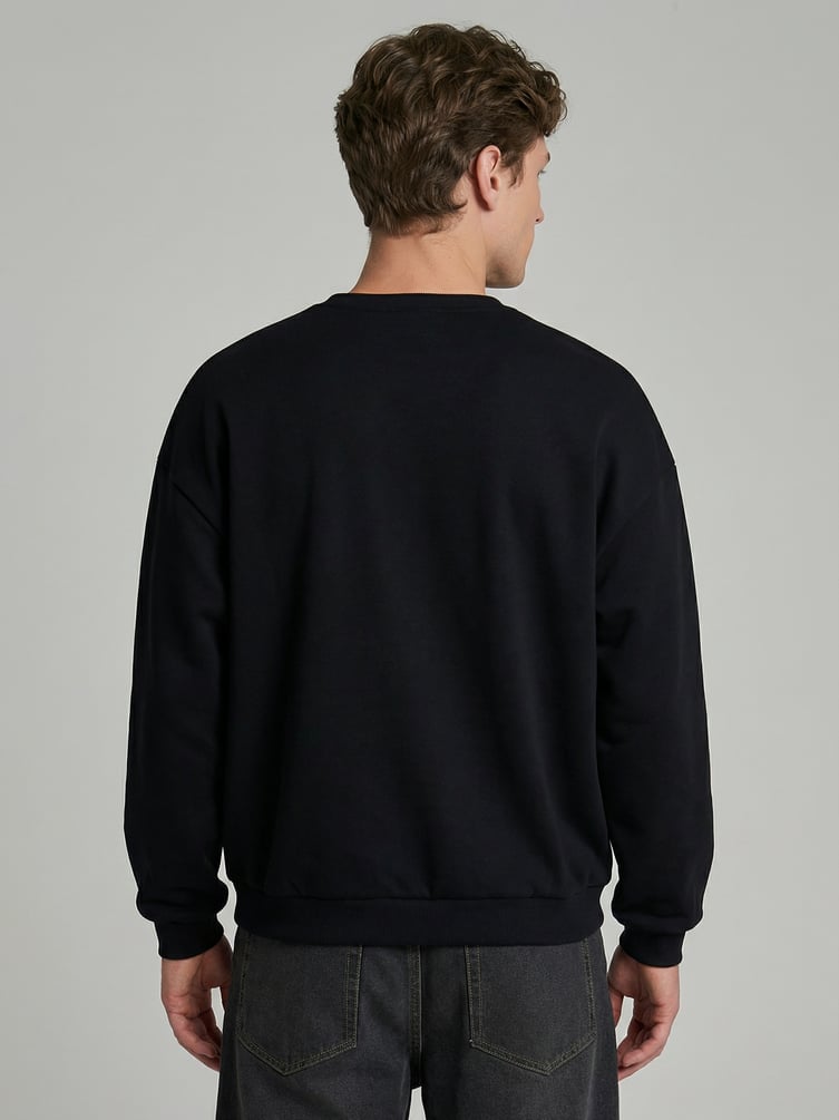 Свитшот оверсайз с начесом