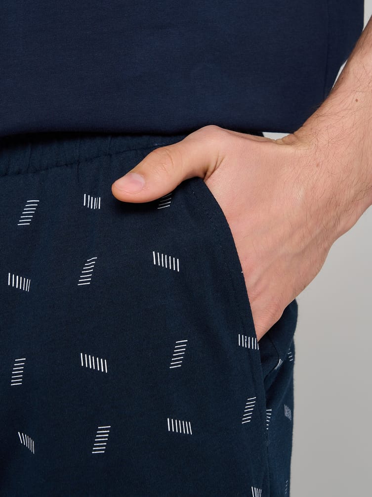 Пижама хлопковая с футболкой и брюками