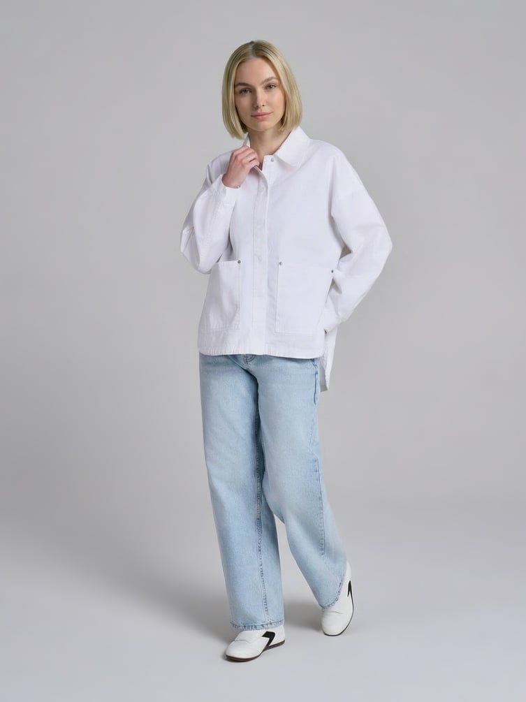 Рубашка джинсовая оверсайз