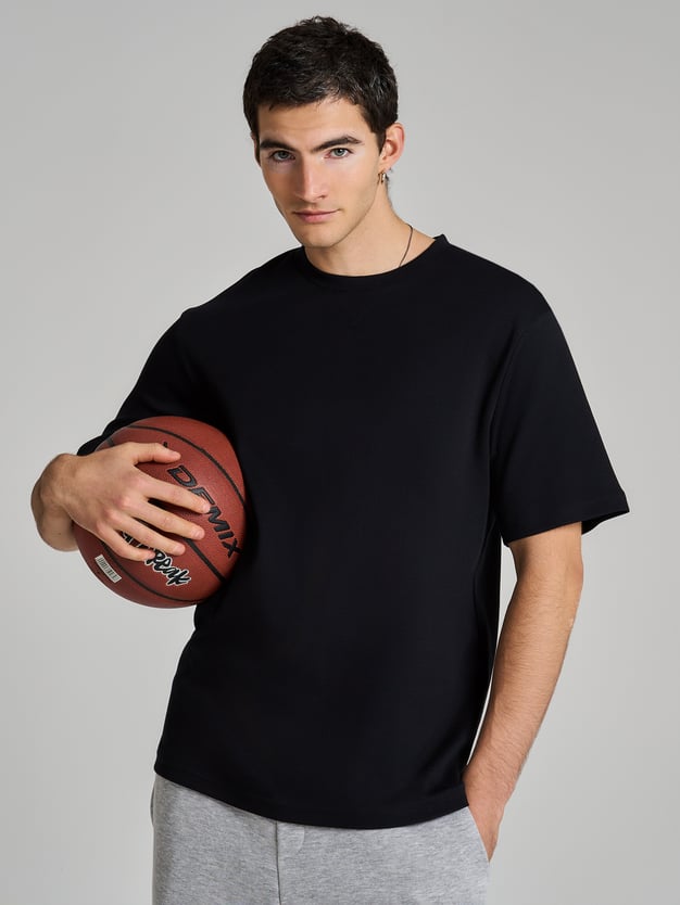 Футболка плотная однотонная