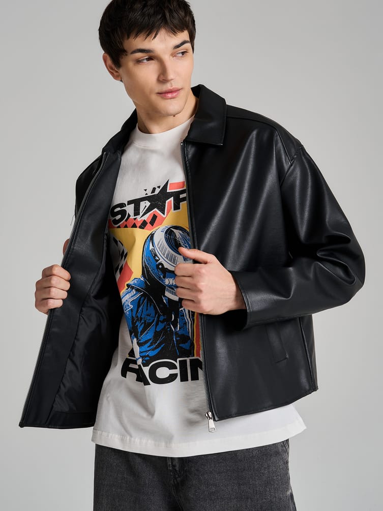 Футболка с принтом гонщика