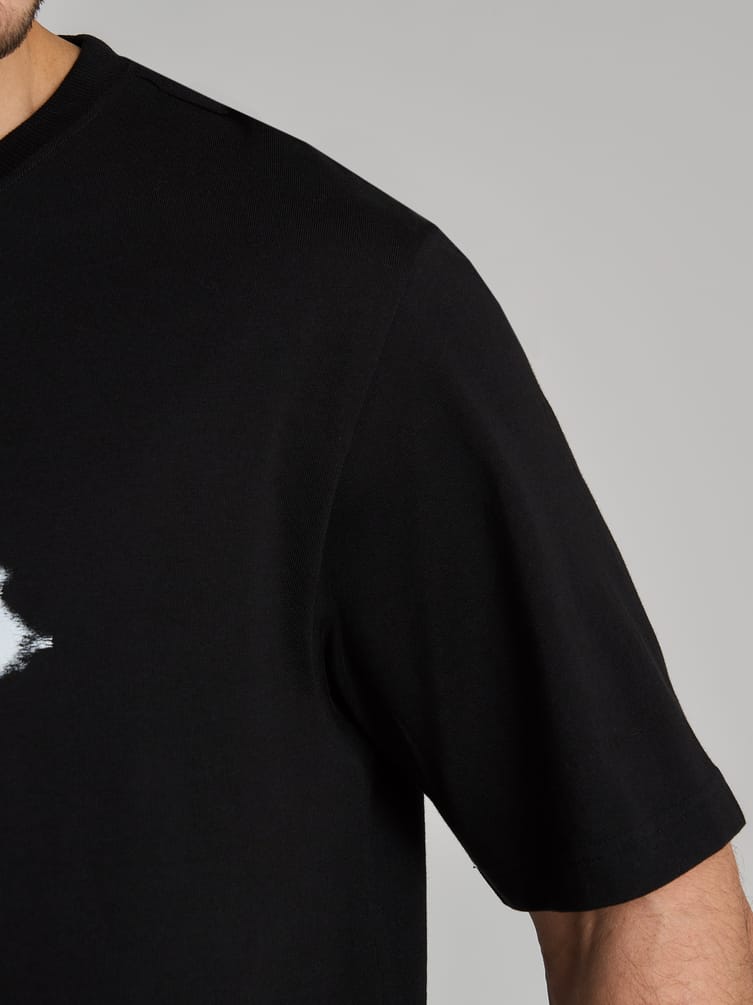 Футболка оверсайз из хлопка с надписью