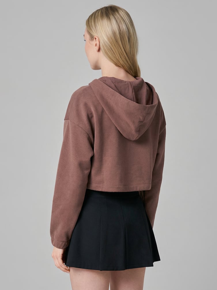 Зип худи укороченная на молнии