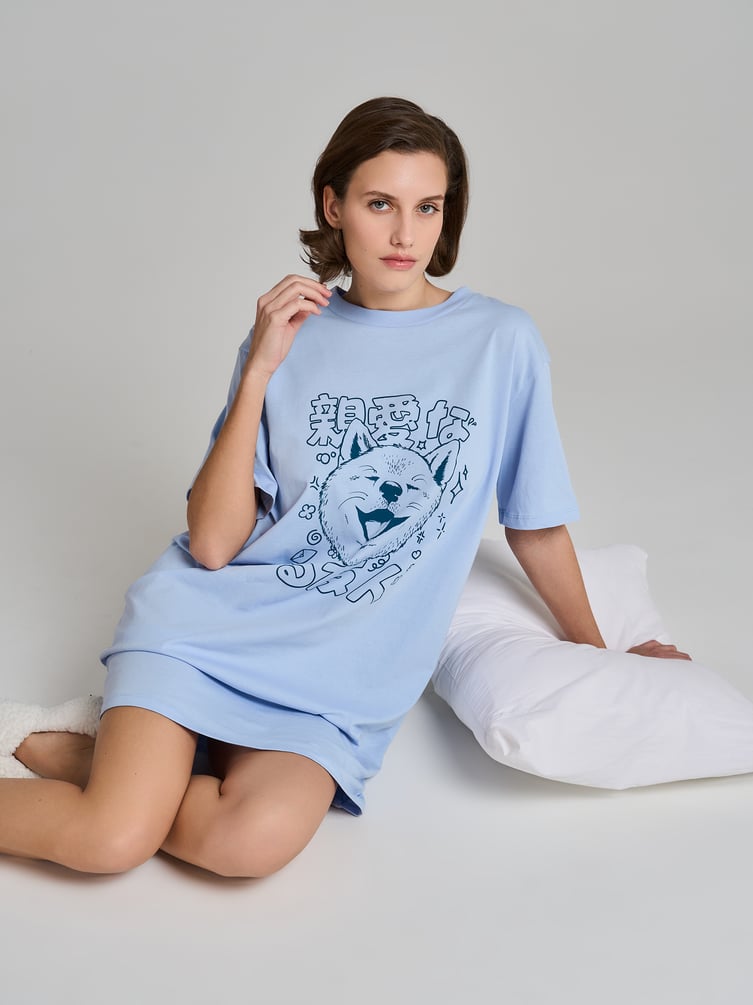 Ночная сорочка с принтом