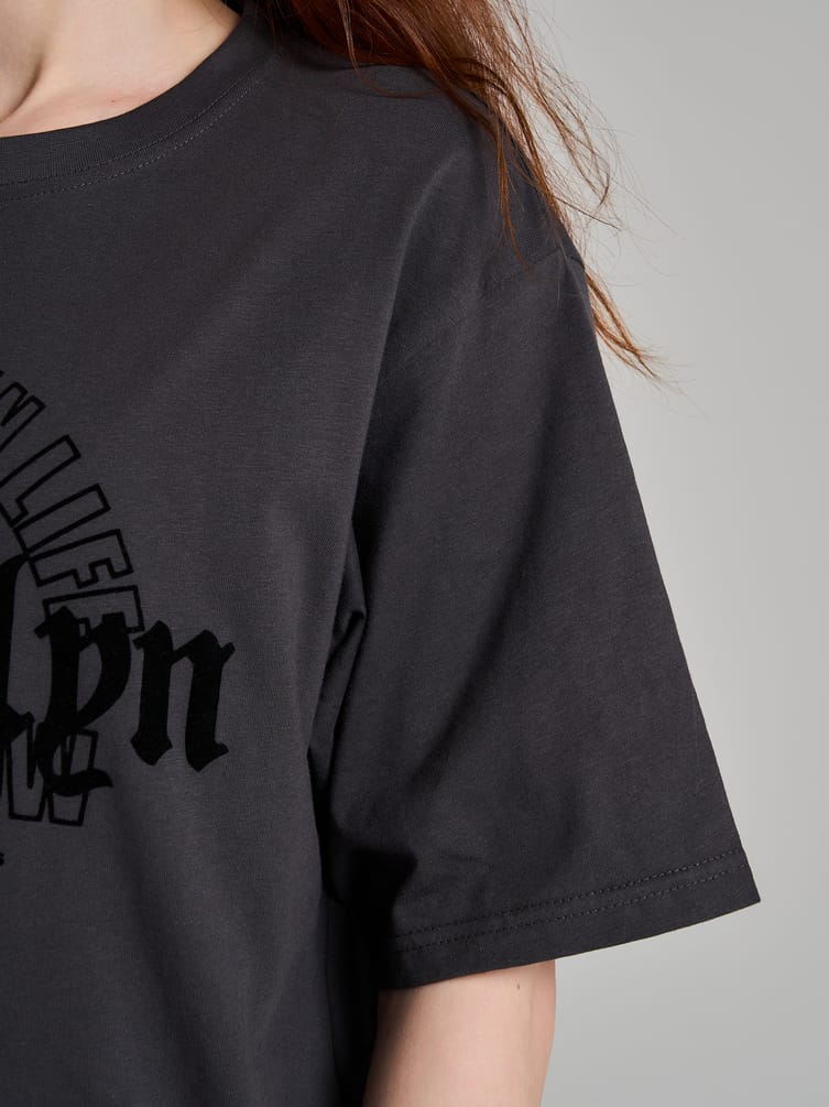 Футболка оверсайз с надписью Brooklyn