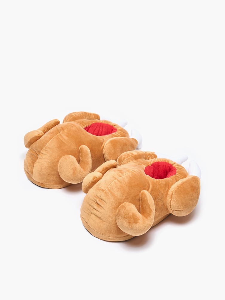 Тапки плюшевые курочка