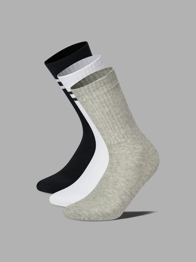 Носки - 3 пары высокие с полоской