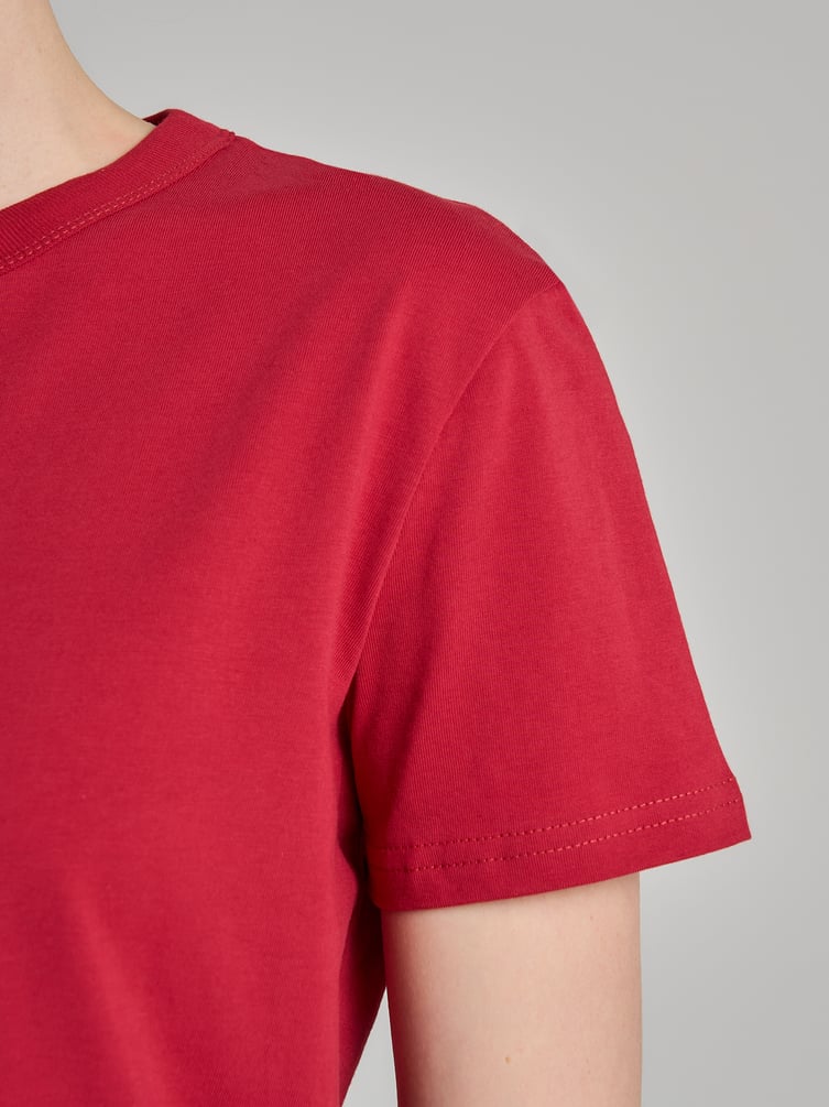 Плотная классическая футболка из хлопка